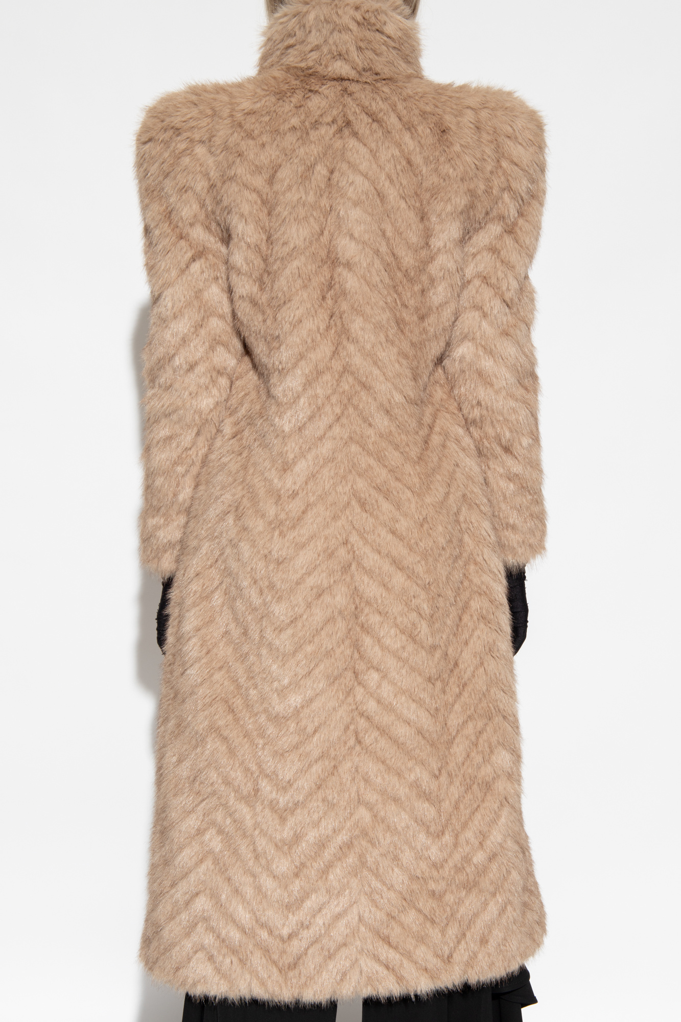 Beige Faux fur coat Balenciaga - SchaferandweinerShops
